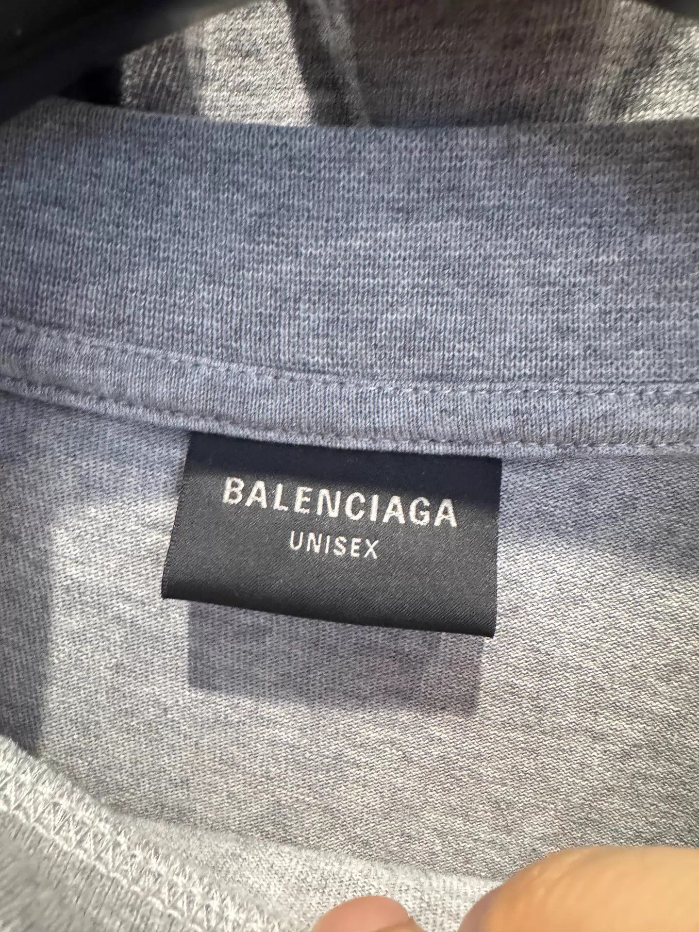 Balenciaga Balenciaga Gray Hooded Short Sleeve T-Shirt Unisex Size US S / EU 44-46 / 1 - 2 Thumbnail