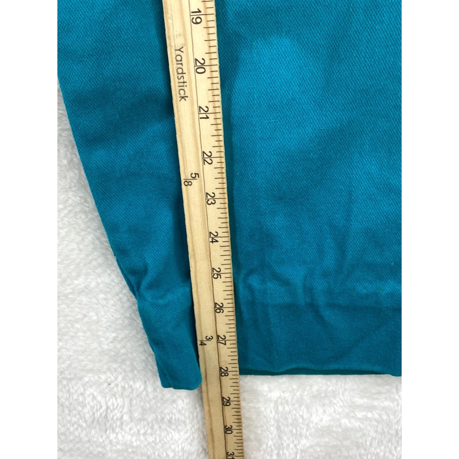 Wrangler VINTAGE Wrangler Bareback Womens Jeans High Waisted Teal Turquoise VTG Jeans 15 Women 32in Inseam Cowboy 5-Pocket Denim Math Wrap Size 36" / US 14 / IT 50 - 4 Thumbnail