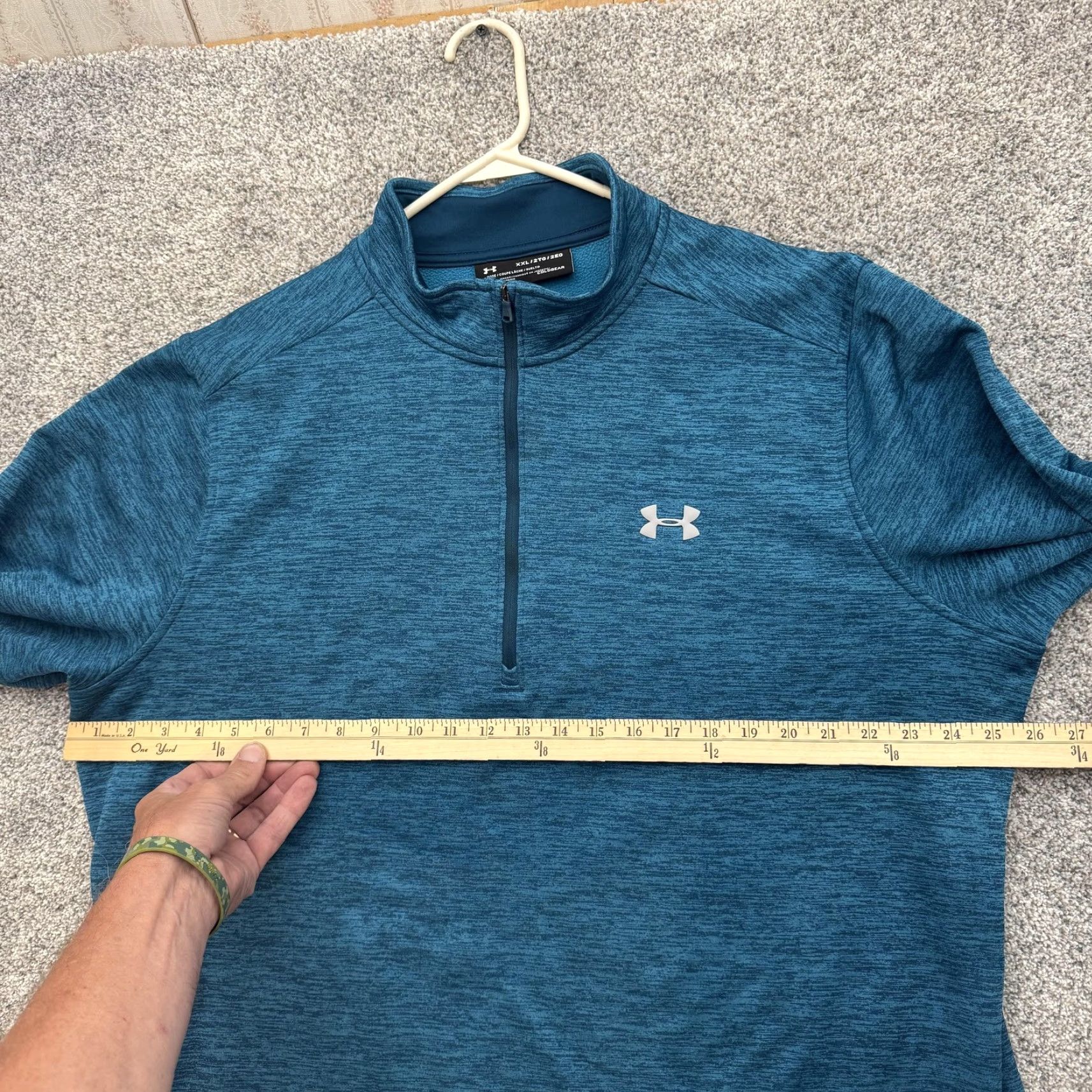Under Armour Under Armour Pullover Mens 2XL Blue Fleece Quarter Zip Athletic Training XXL" Size US XXL / EU 58 / 5 - 3 Thumbnail