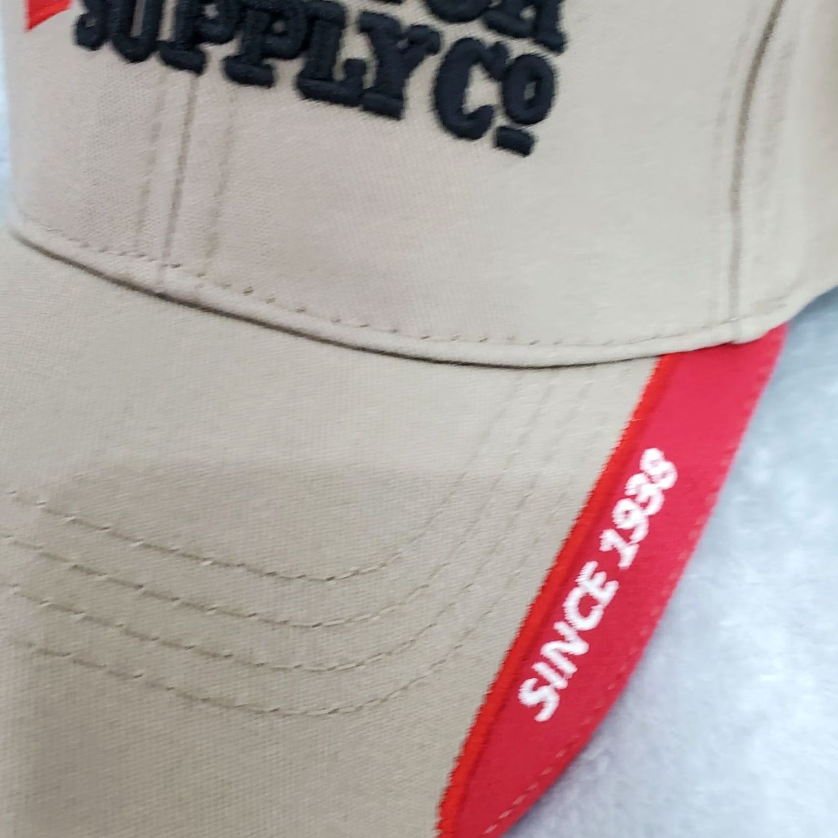 Vintage Tractor Supply Co. Hat Men's Beige Cotton Adjustable Strapback Cap One Size Size ONE SIZE - 4 Thumbnail