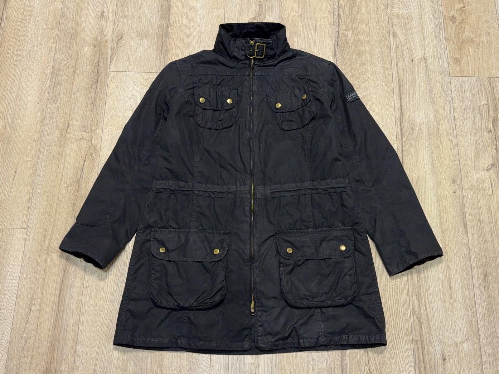 Barbour Womens Barbour International Wax Parka Jacket UK 18 US 14 Size XL / US 12-14 / IT 48-50 - 1 Thumbnail