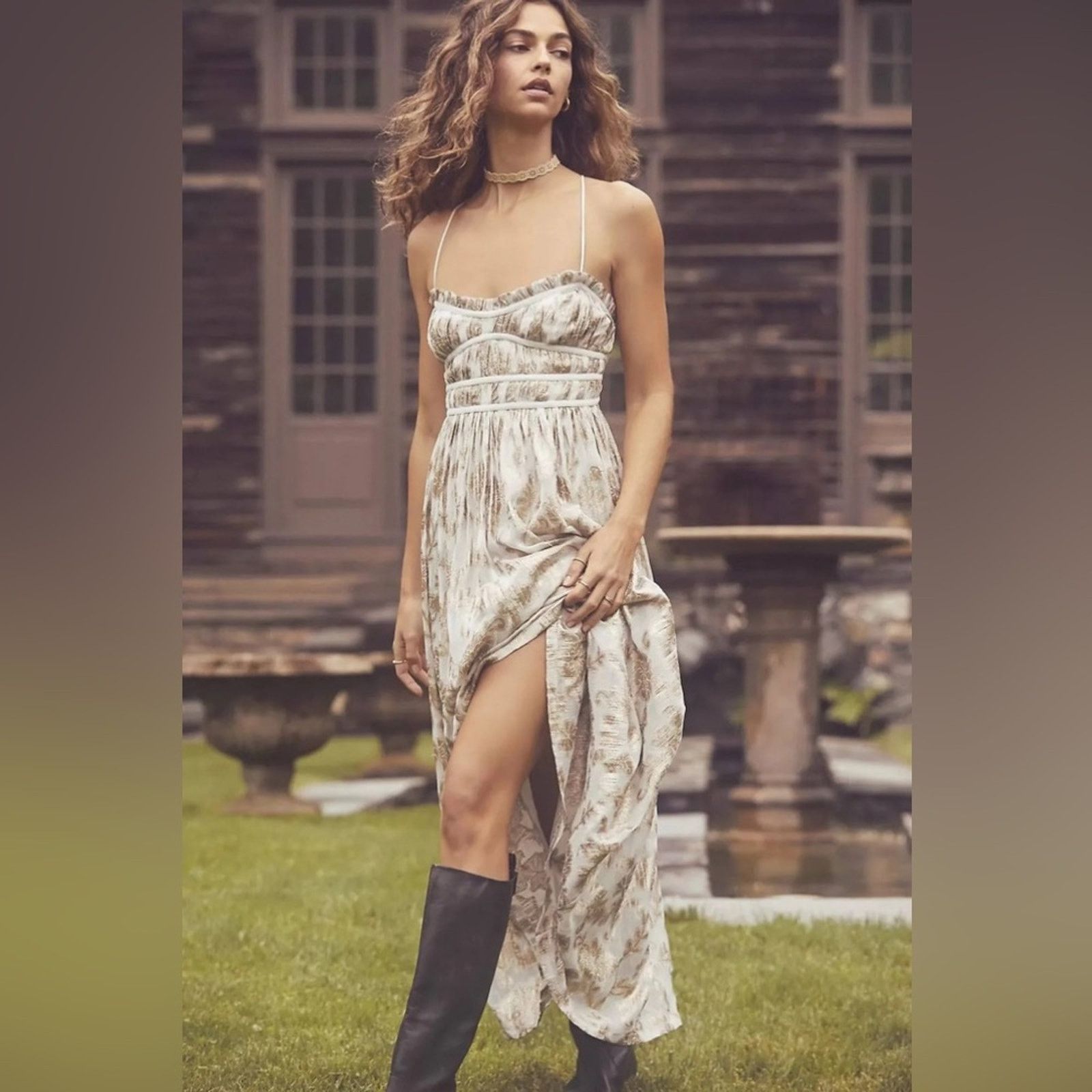 Free People 🎉LAST CHANCE 🎉Free People Charlie Bustier Slip Maxi Dress Size S / US 4 / IT 40 - 1 Thumbnail