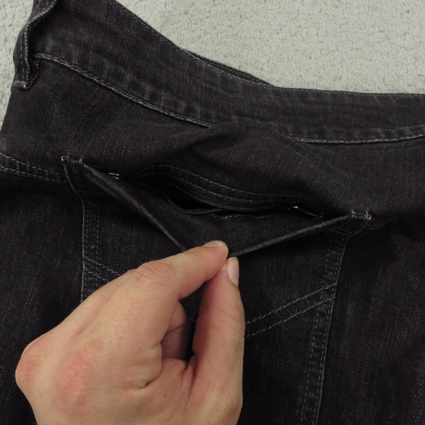 Denime Clothing Arts Jeans Mens 42x29 Travel Explorer Black Denim 5-Pocket Zip Pocket Style Straight Size US 42 / EU 58 - 4 Thumbnail