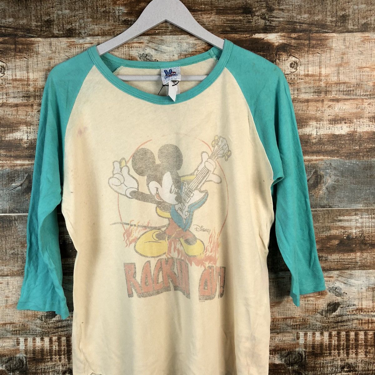Junk Food Junk Food mickey mouse Green Long Sleeve T-Shirt #A2460 Size M / US 6-8 / IT 42-44 - 2 Thumbnail