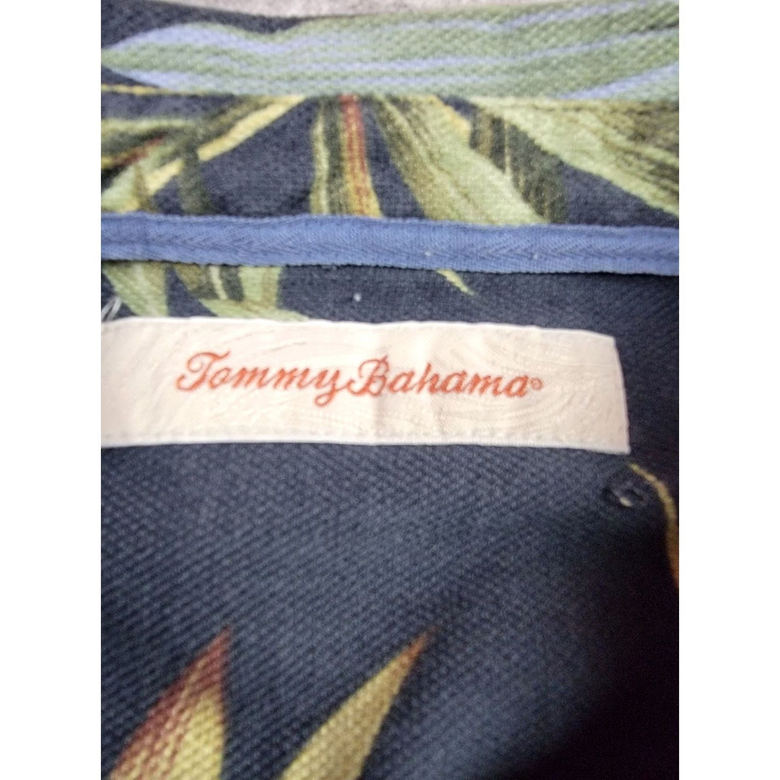 Tommy Bahama Tommy Bahama Shirt Mens Medium Blue Short Sleeve Pullover Silk Cotton Tropical Size US M / EU 48-50 / 2 - 4 Thumbnail