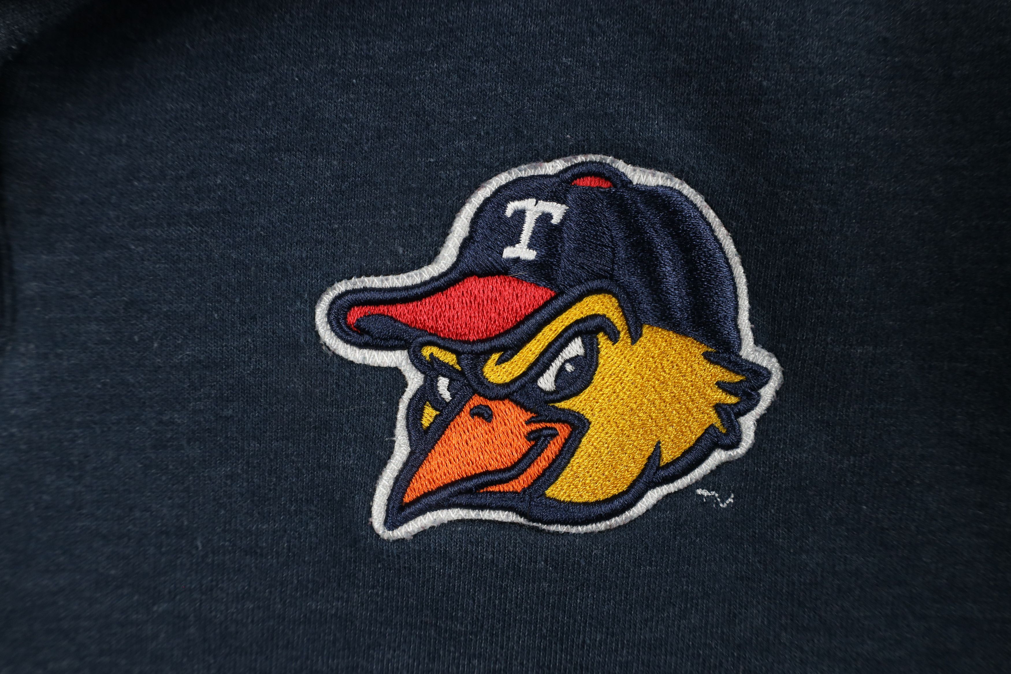 Vintage Vintage Baseball Toledo Mud Hens Half Zip Sweatshirt Blue Size US XXL / EU 58 / 5 - 6 Thumbnail