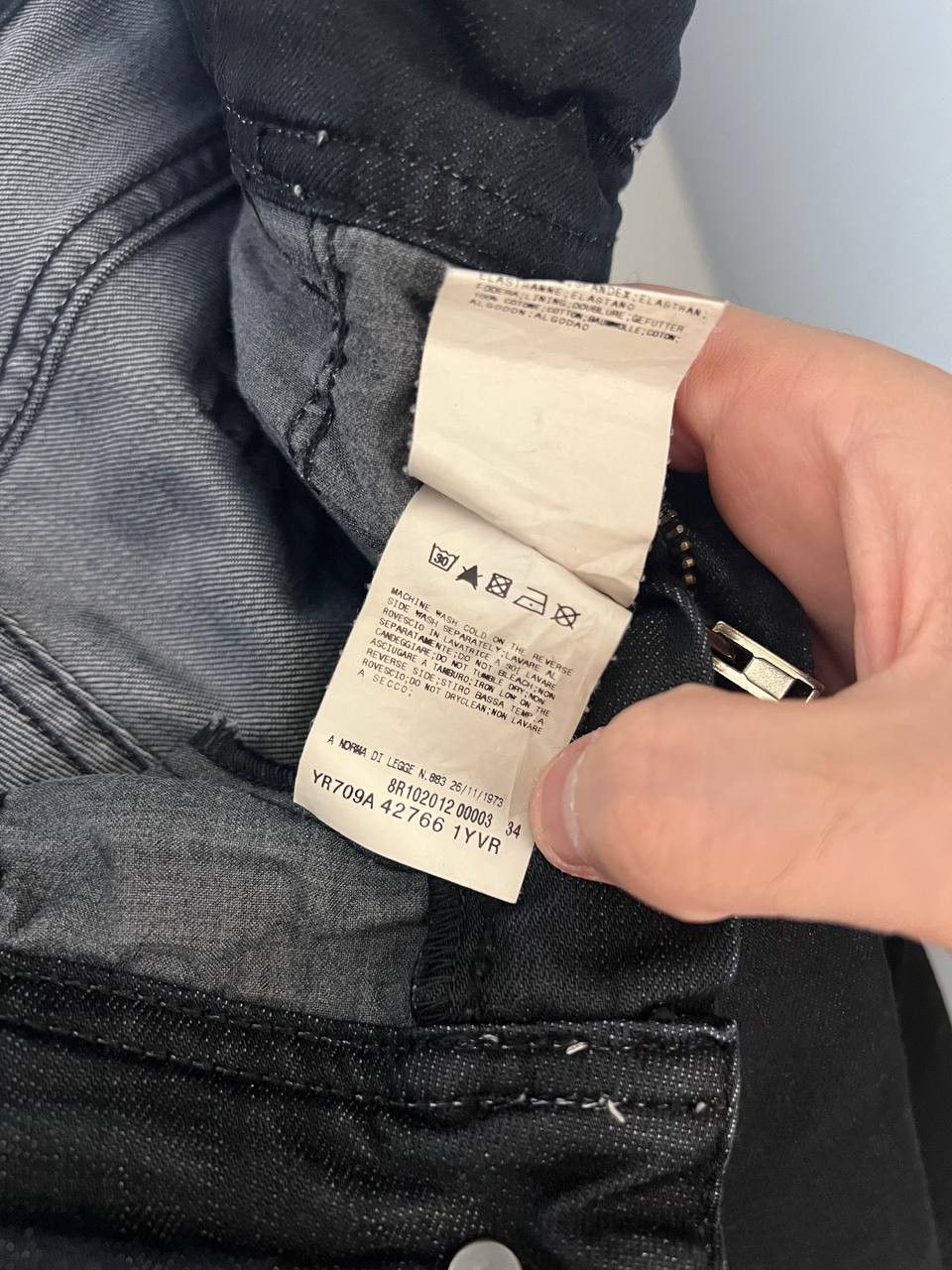 John Galliano VINTAGE JOHN GALLIANO DENIM ITALIAN DESIGNER JEANS SKINNY Size 30" / US 8 / IT 44 - 11 Thumbnail