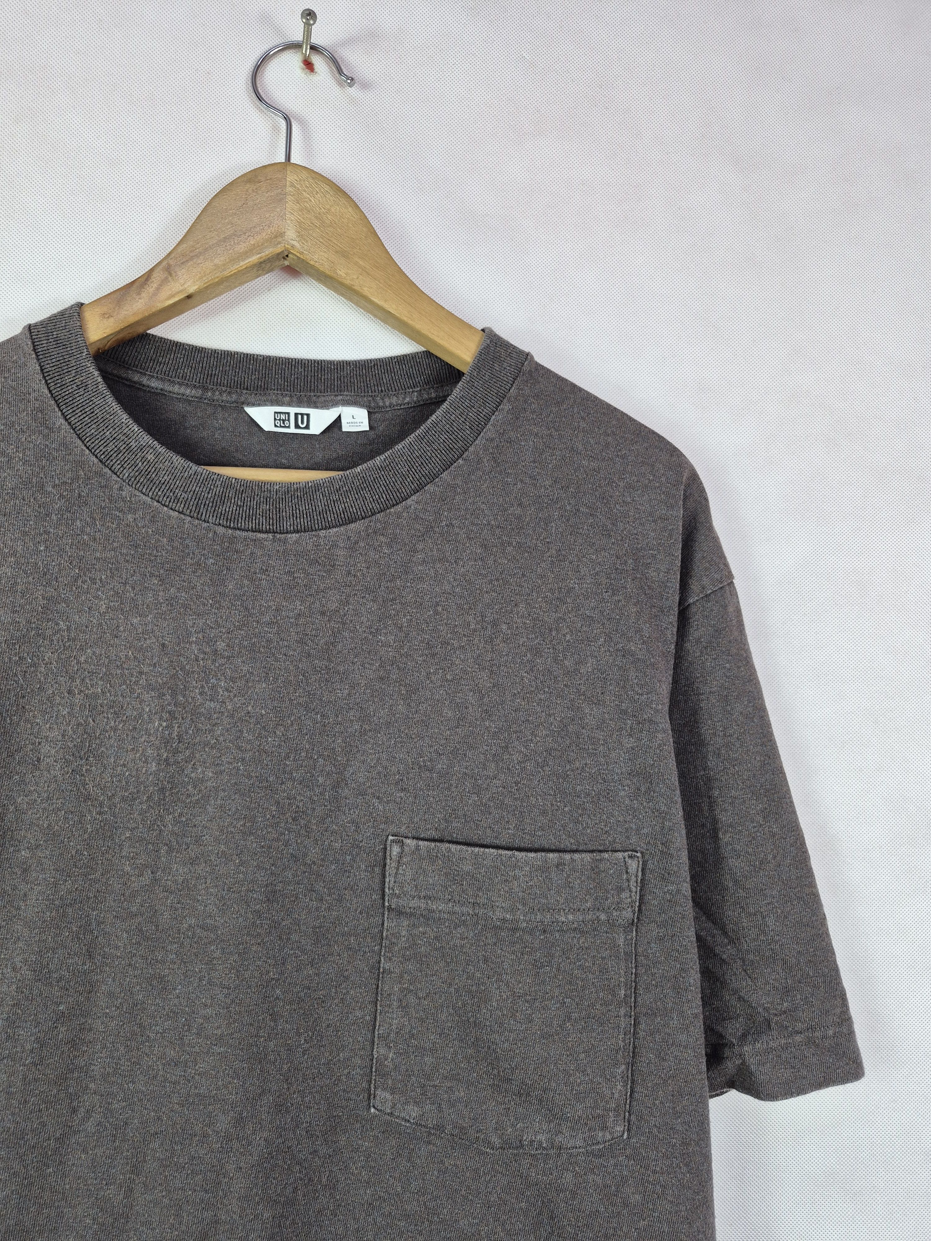 Lemaire × Uniqlo 🔥 Uniqlo U Lemaire Brown Pocket Tee Size US L / EU 52-54 / 3 - 2 Thumbnail