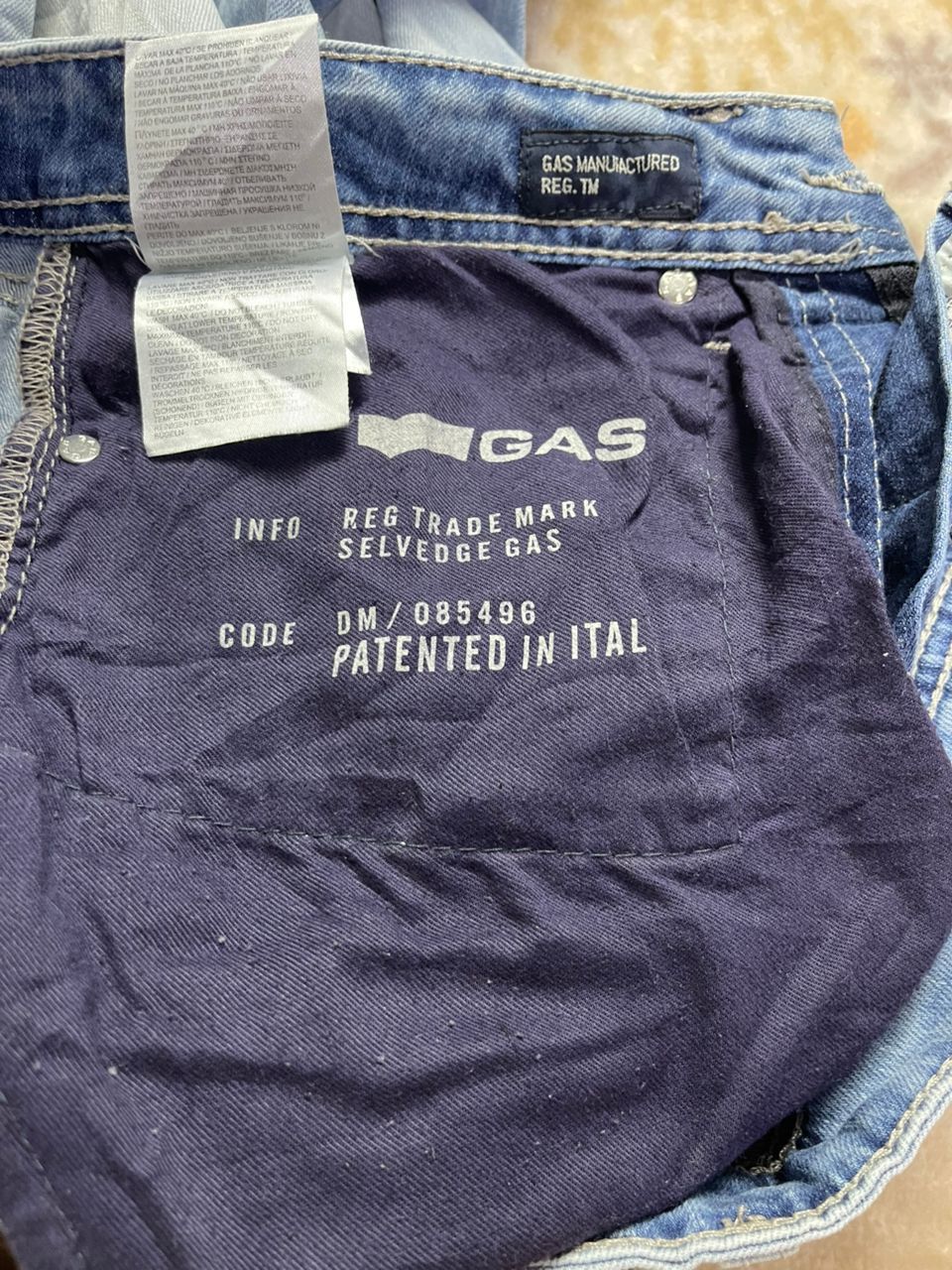 GAS GAS Blue Jeans Size US 34 / EU 50 - 4 Thumbnail