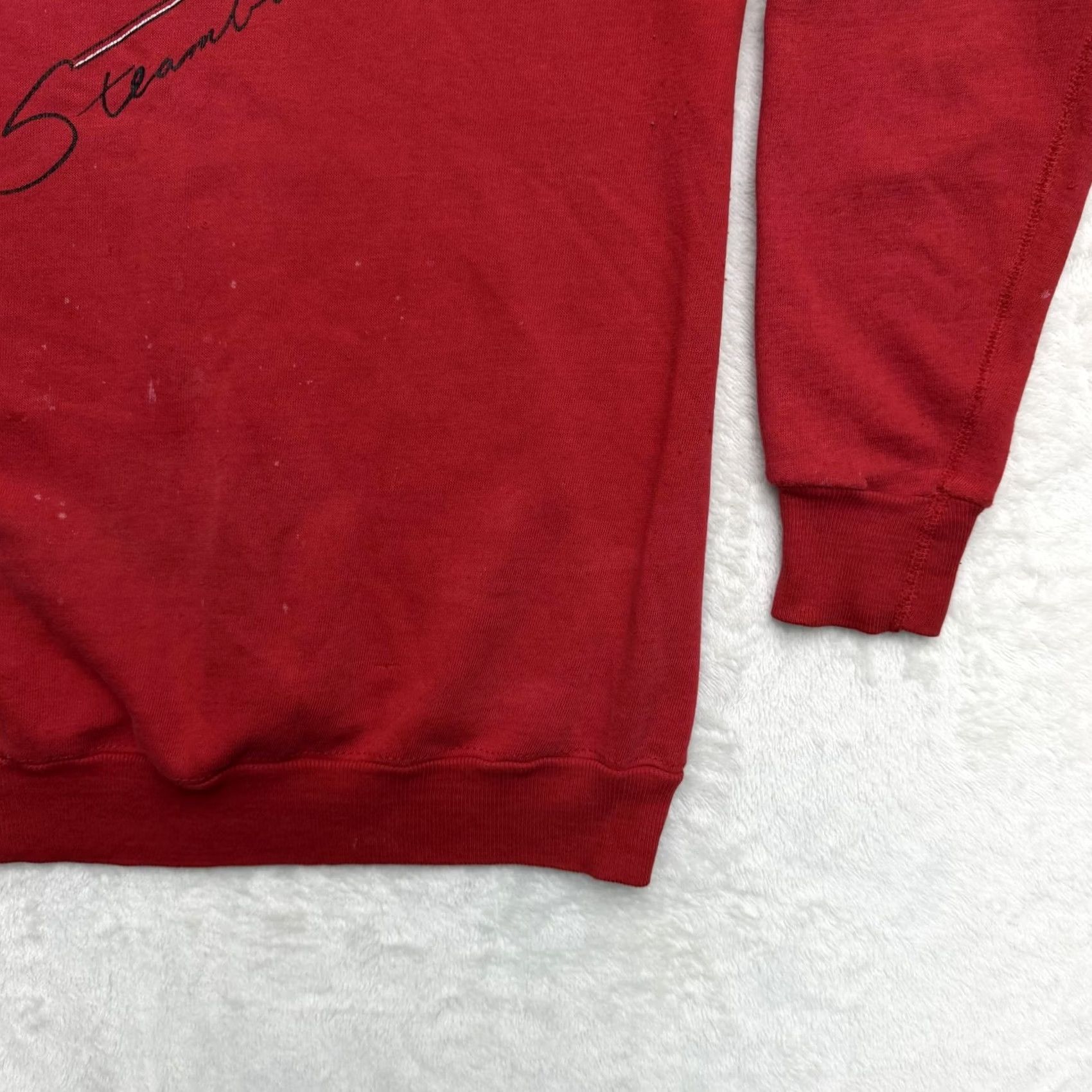 Vintage VINTAGE Steamboat Ski Sweatshirt Mens M Red Graphic Fleece Raglan Pullover Size US M / EU 48-50 / 2 - 5 Thumbnail