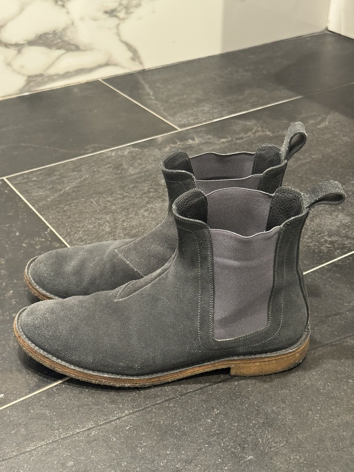 Bottega Veneta Bottega Veneta Chelsea Boots - Ardoise - 43 - Worn by Kanye Size US 10 / EU 43 - 5 Thumbnail