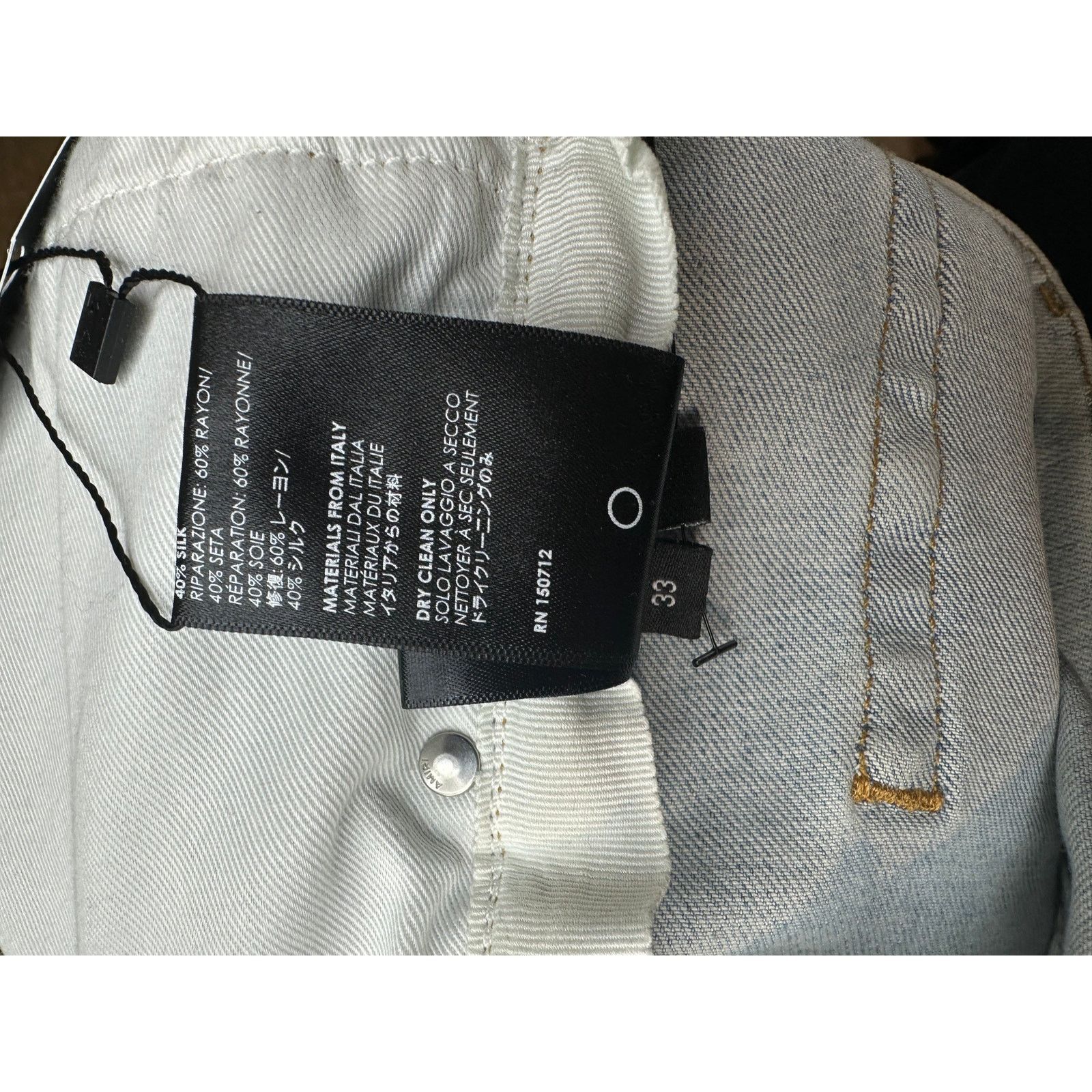Amiri Amiri Jeans Light Wash Grateful Dead Used 33 Size US 33 - 5 Thumbnail