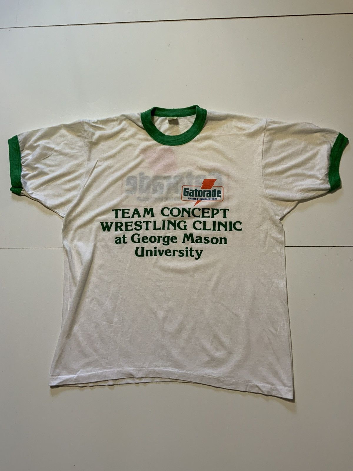 Gatorade × Vintage Vintage Screen Stars Gatorade Ringer Single Stitch T-Shirt Size US XL / EU 56 / 4 - 2 Thumbnail