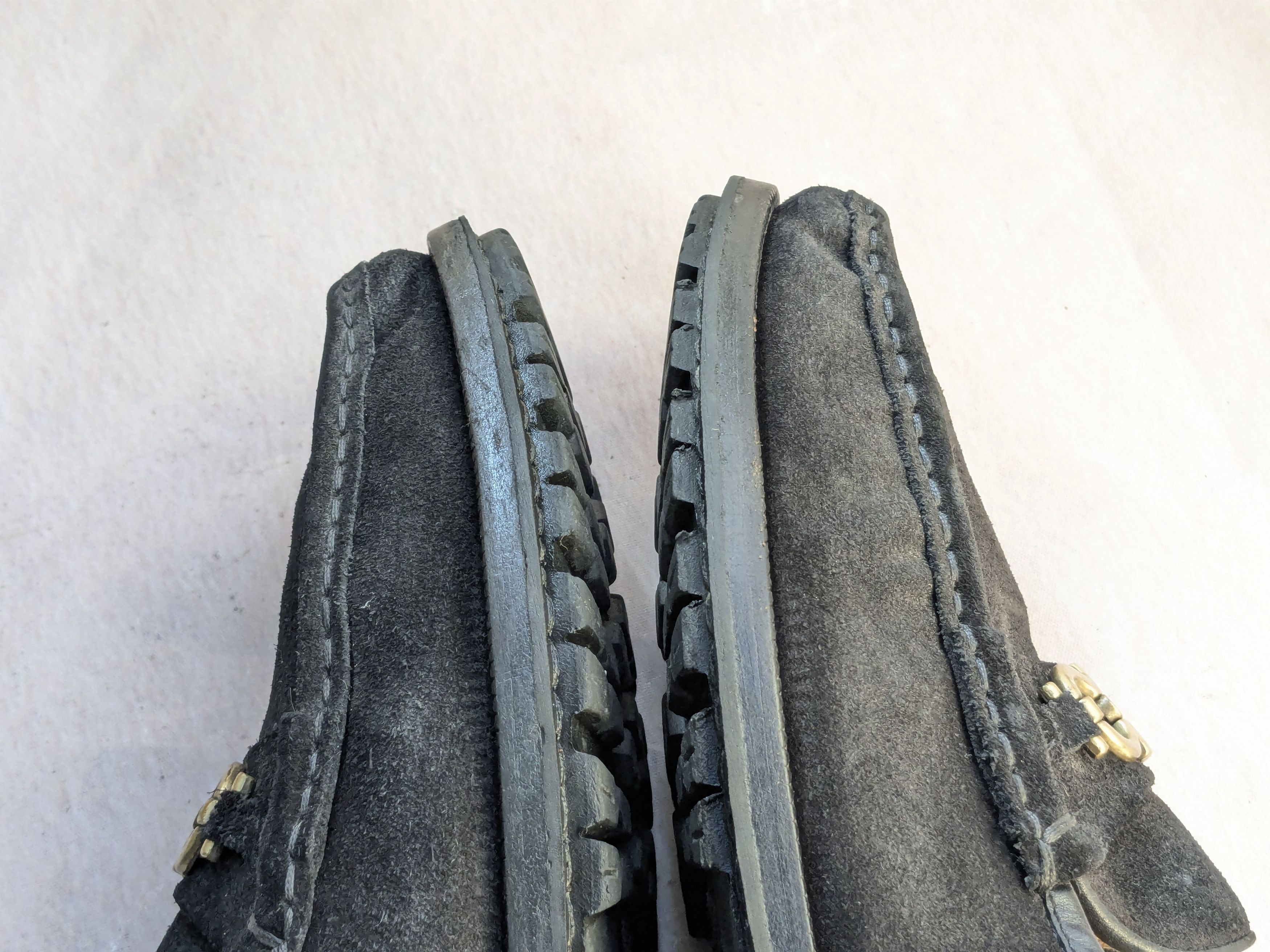 Salvatore Ferragamo Salvatore Ferragamo Loafers Black Leather Suede 9.5 Size US 9.5 / EU 42-43 - 11 Thumbnail