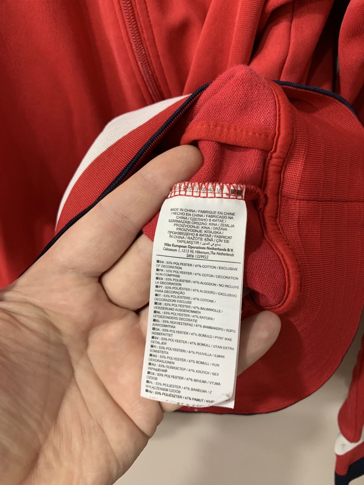 Nike × Vintage Arsenal London Zip Football Jacket Nike Vintage Soccer XXL Size US L / EU 52-54 / 3 - 10 Thumbnail