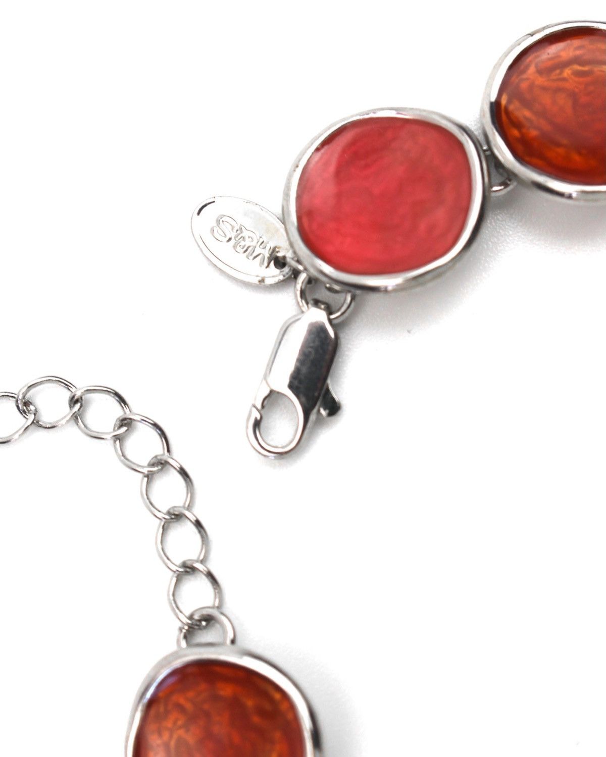Hysteric Glamour 2000S M&S JAPAN GLOSSY RED & AMBER RESIN DISC BRACELET Size ONE SIZE - 4 Thumbnail