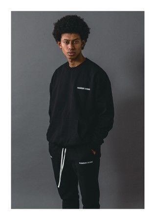 Number (N)ine Number (N)ine x Common Base Blackout Sweatshirt Size US M / EU 48-50 / 2 - 9 Thumbnail