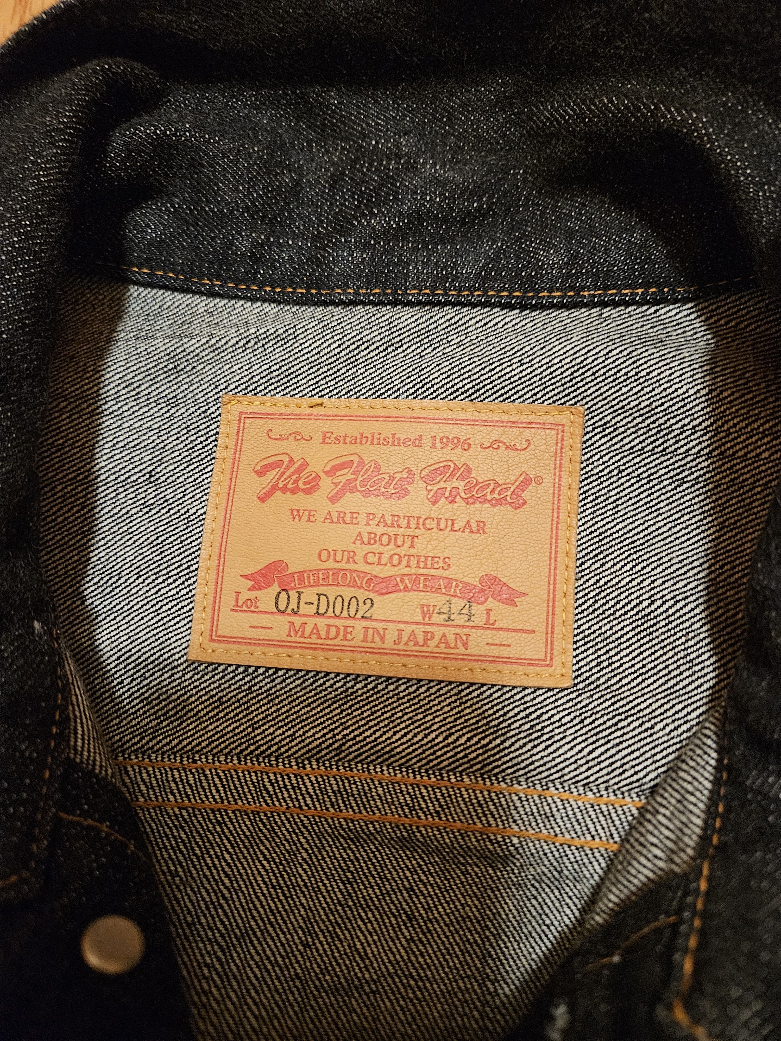 The Flat Head Flat Head FN-OJ-D002 - 14.5oz 50's Type II Denim Jacket Size US XXL / EU 58 / 5 - 1 Thumbnail