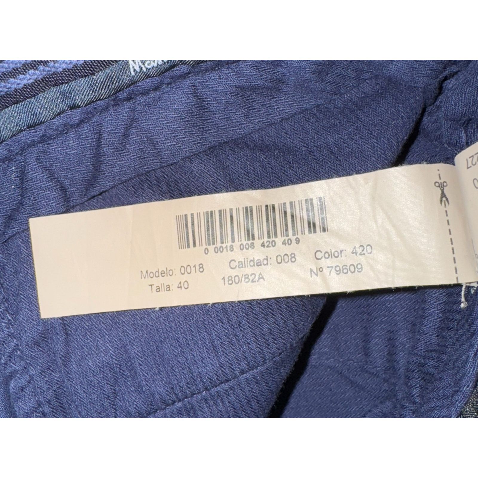 Massimo Dutti Massimo Dutti Men’s US 31 Navy Blue Slim Fit Chino Pants Size US 31 - 8 Thumbnail