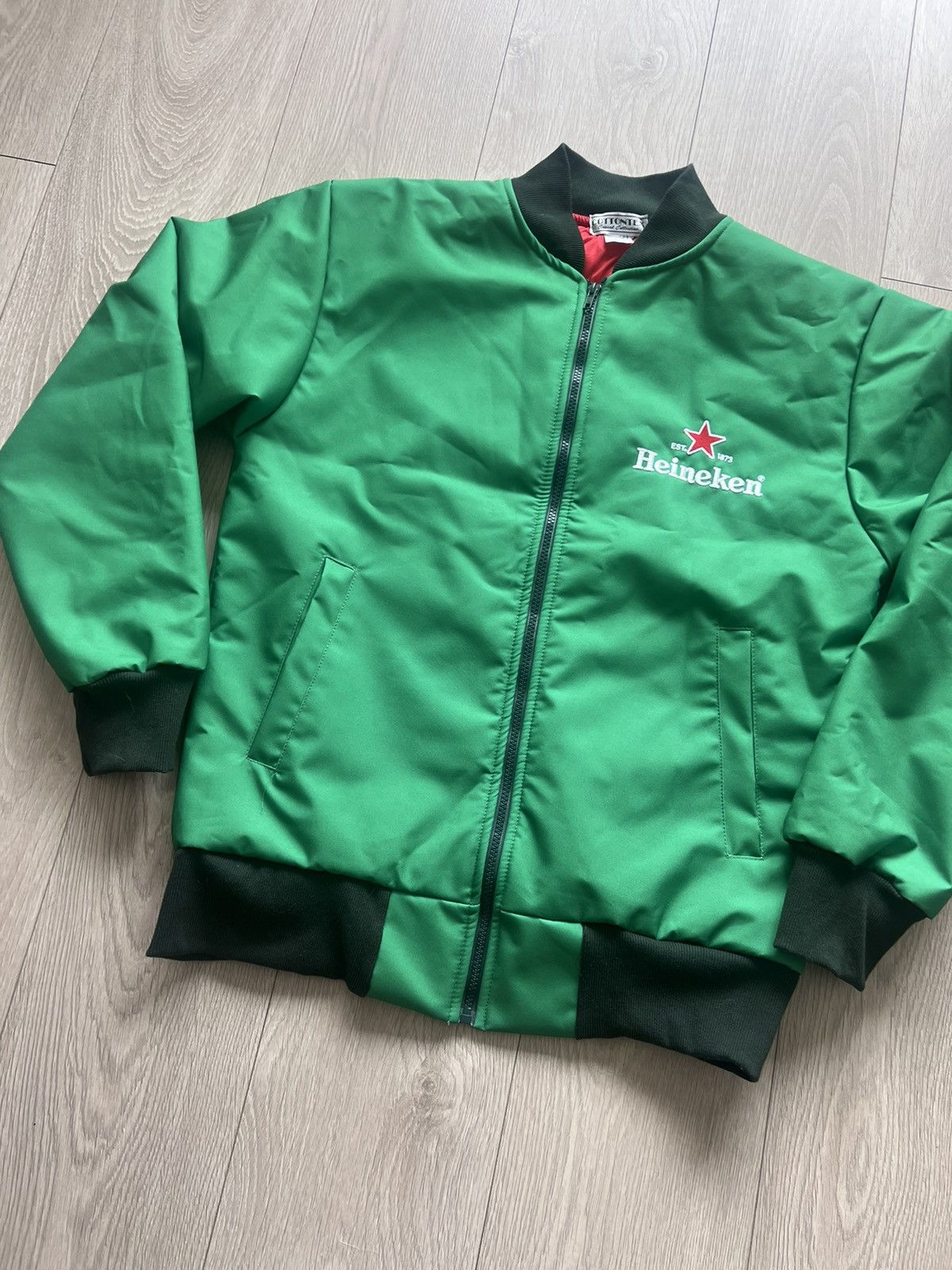 Vintage 90s Heineken Bomber Jacket Like New Condition
