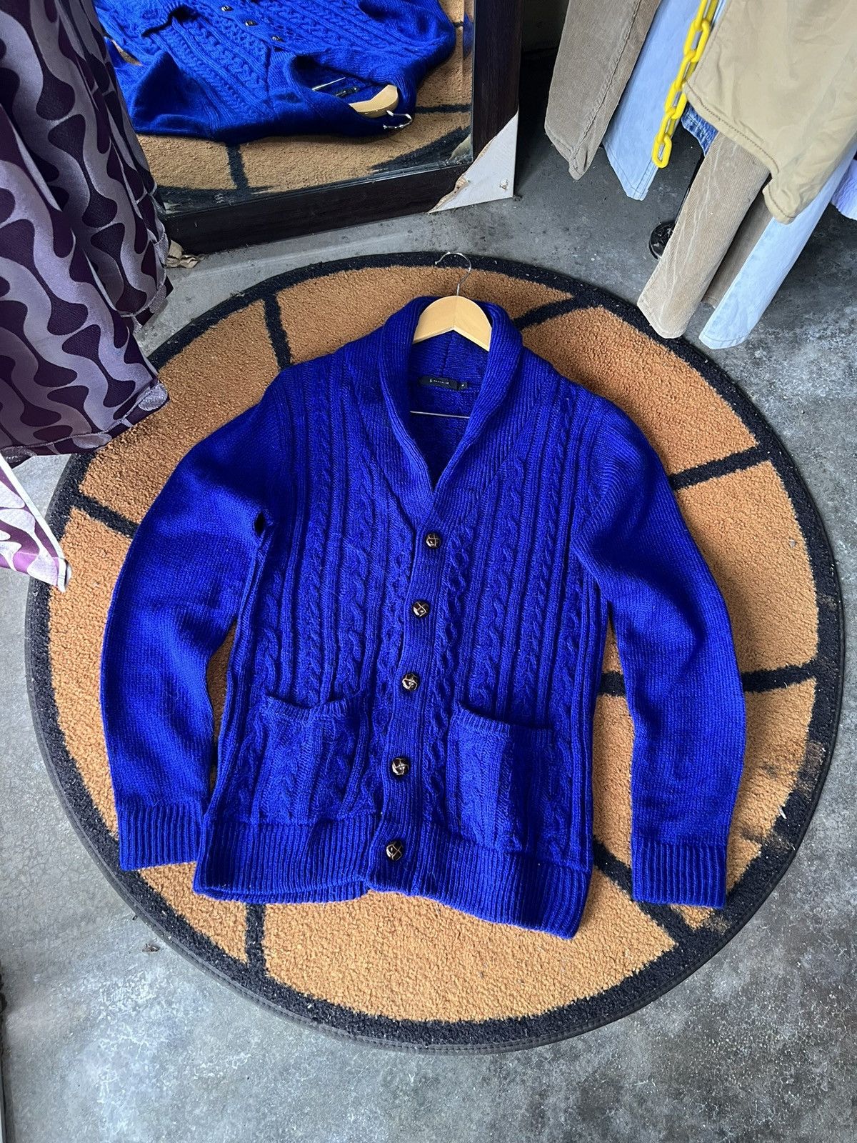 RAGEBLUE 🔥Rageblue Shawl Collar Knit Cardigan Size M / US 6-8 / IT 42-44 - 1 Thumbnail