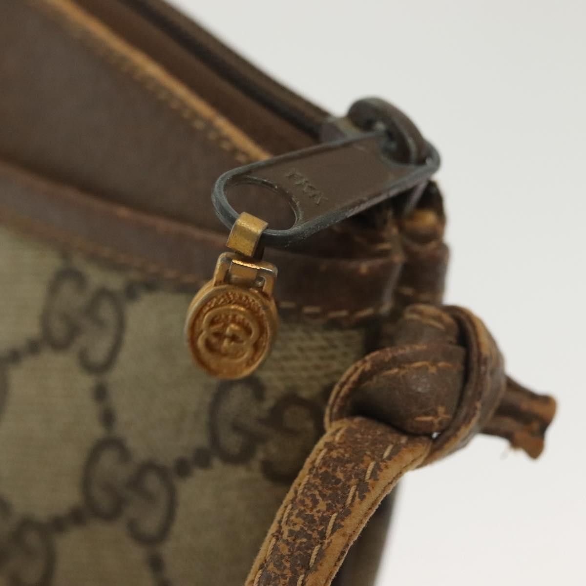 Gucci GUCCI GG Supreme Shoulder Bag Pvc Beige Gold 904 02 020 Size ONE SIZE - 15 Thumbnail