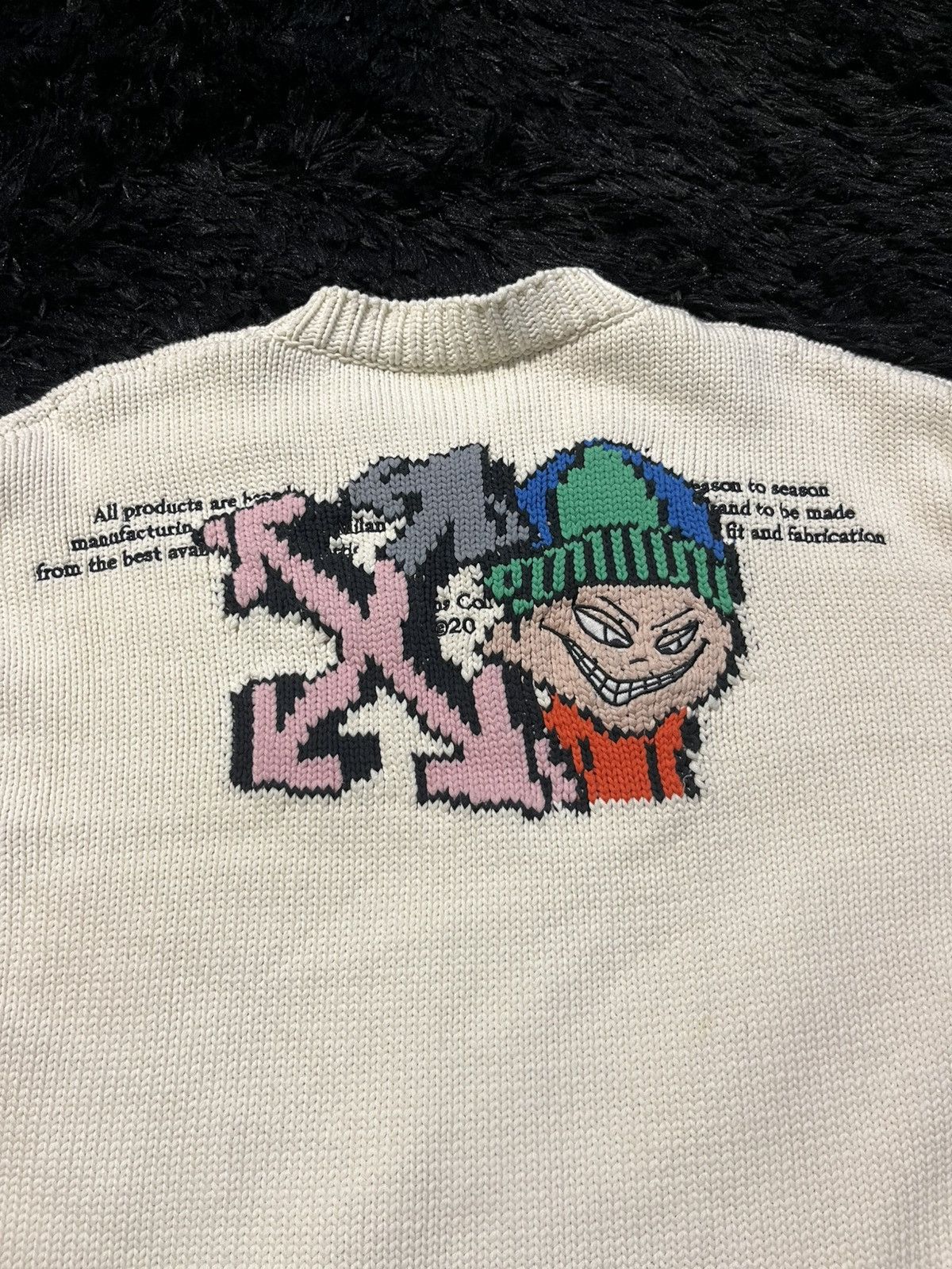 Off-White Off White Graffiti Puppet Large DEADSTOCK 2013 Seasonal Knit Size US L / EU 52-54 / 3 - 2 Thumbnail