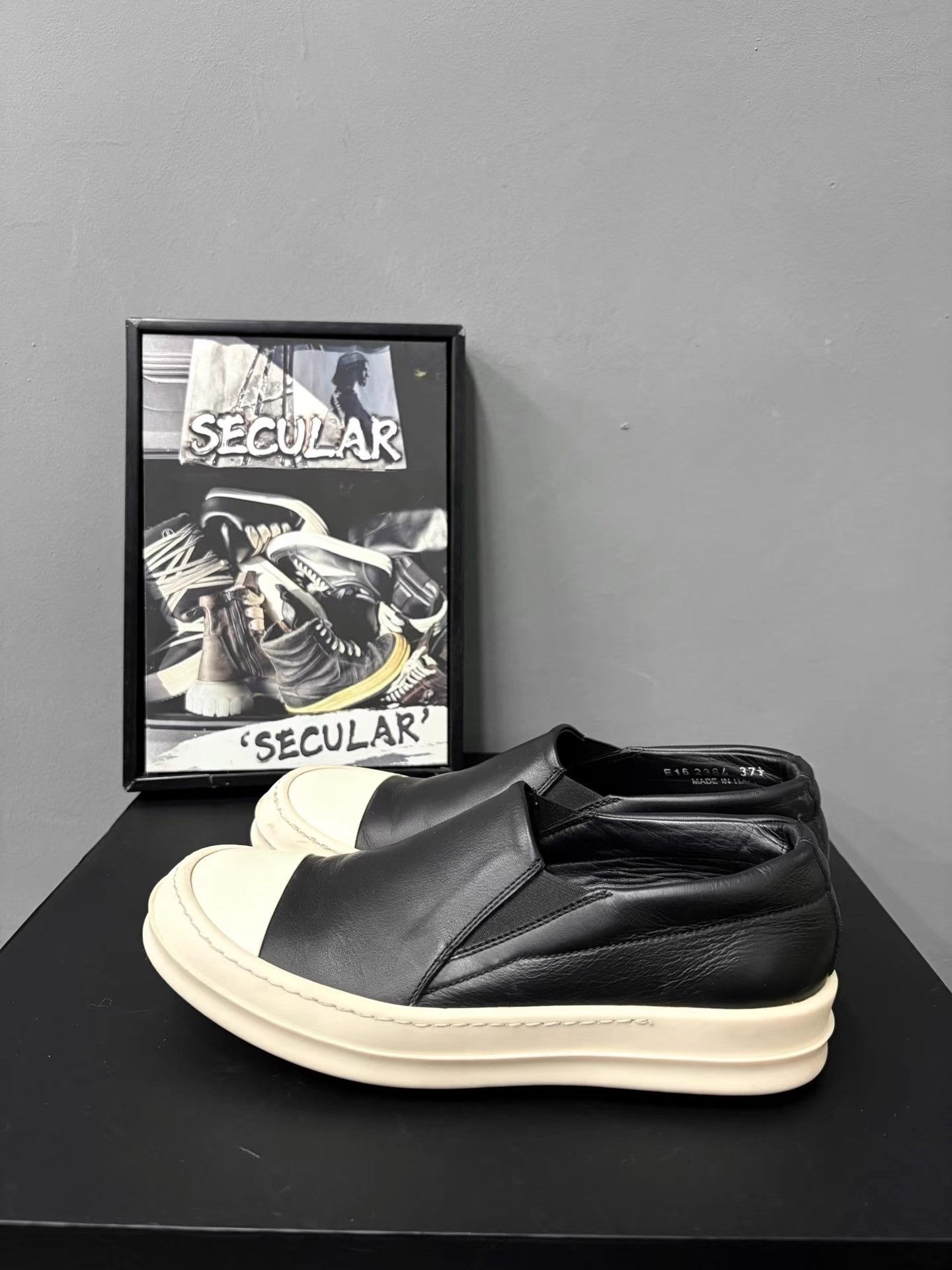 Rick Owens Rick Owens Mainline Leather Big Converse Slip-On K34 Size US 5.5 / EU 38 - 2 Thumbnail
