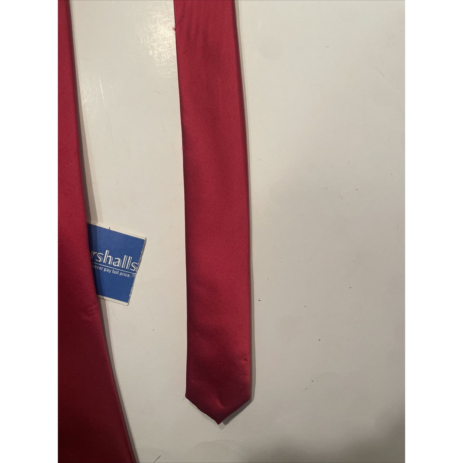 & Other Stories Versa New York 100% silk necktie tie Solid Red Milan Size ONE SIZE - 7 Thumbnail