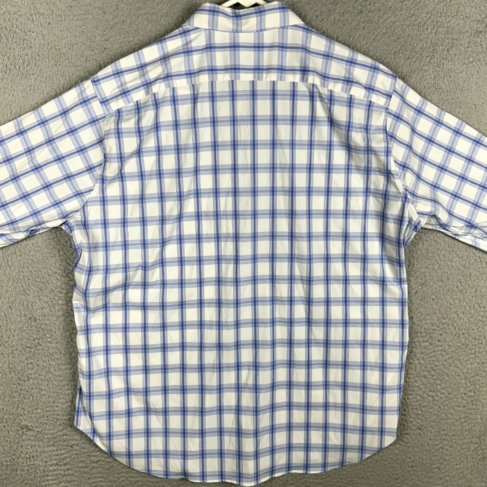 Bonobos Bonobos Shirt Mens XL Blue White Slim Fit Button Up Plaid Stretch Outdoor Size US XL / EU 56 / 4 - 3 Thumbnail