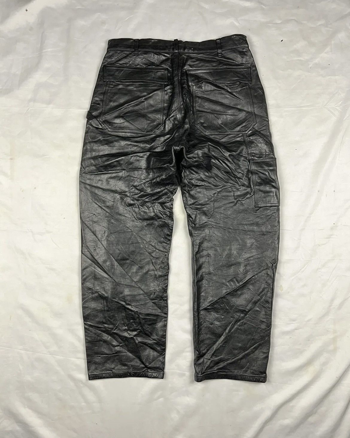 vtg 90s armani jeans leather pants vtg 90s armani jeans leather pants