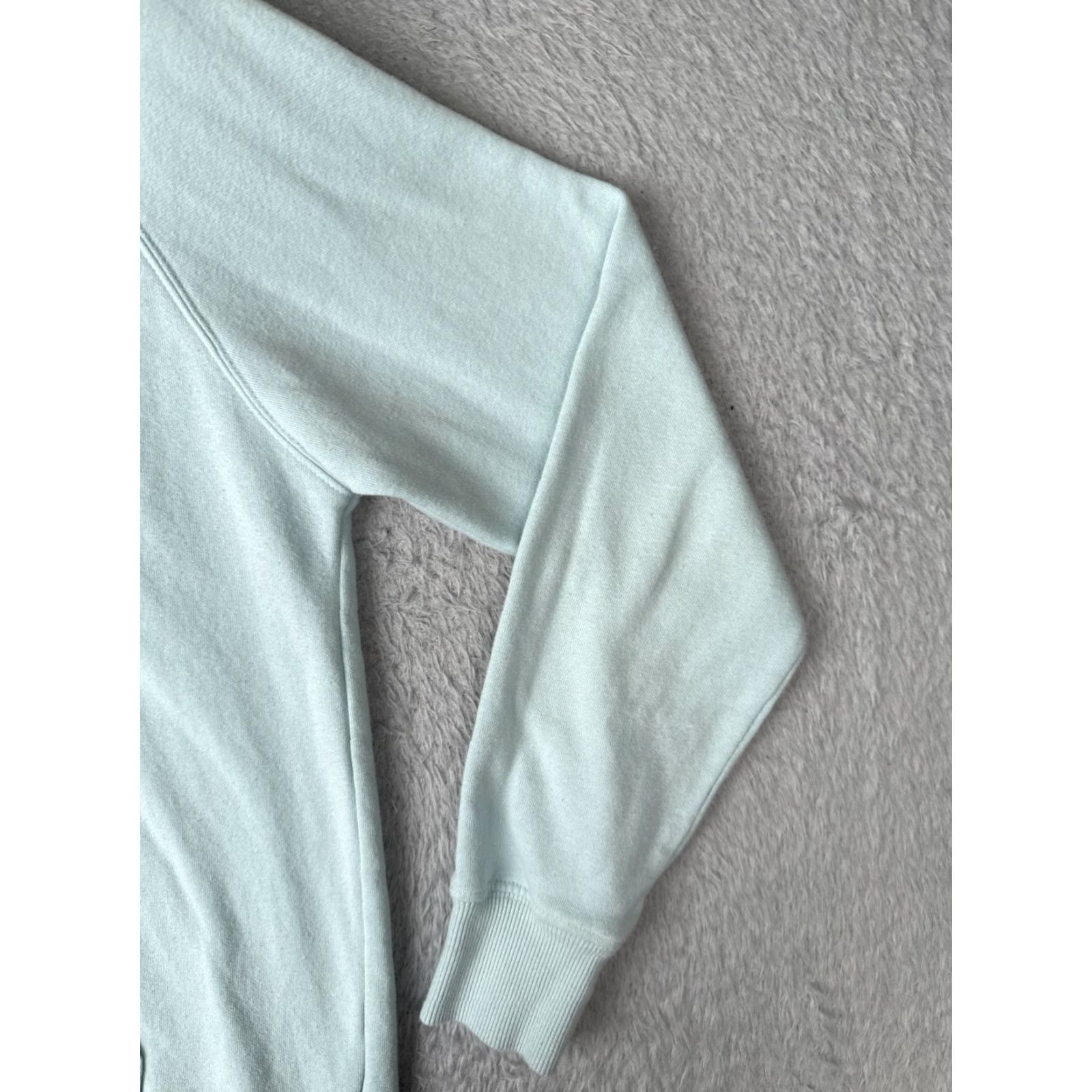 The North Face The North Face Hoodie Womens Medium Blue Pullover Cotton Blend Activewear with Pockets Size M / US 6-8 / IT 42-44 - 2 Thumbnail
