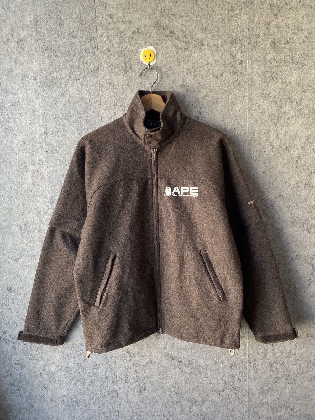 Bape Vintage 90s Gore Windstopper A Bathing Ape Wool Jacket Size US S / EU 44-46 / 1 - 2 Thumbnail