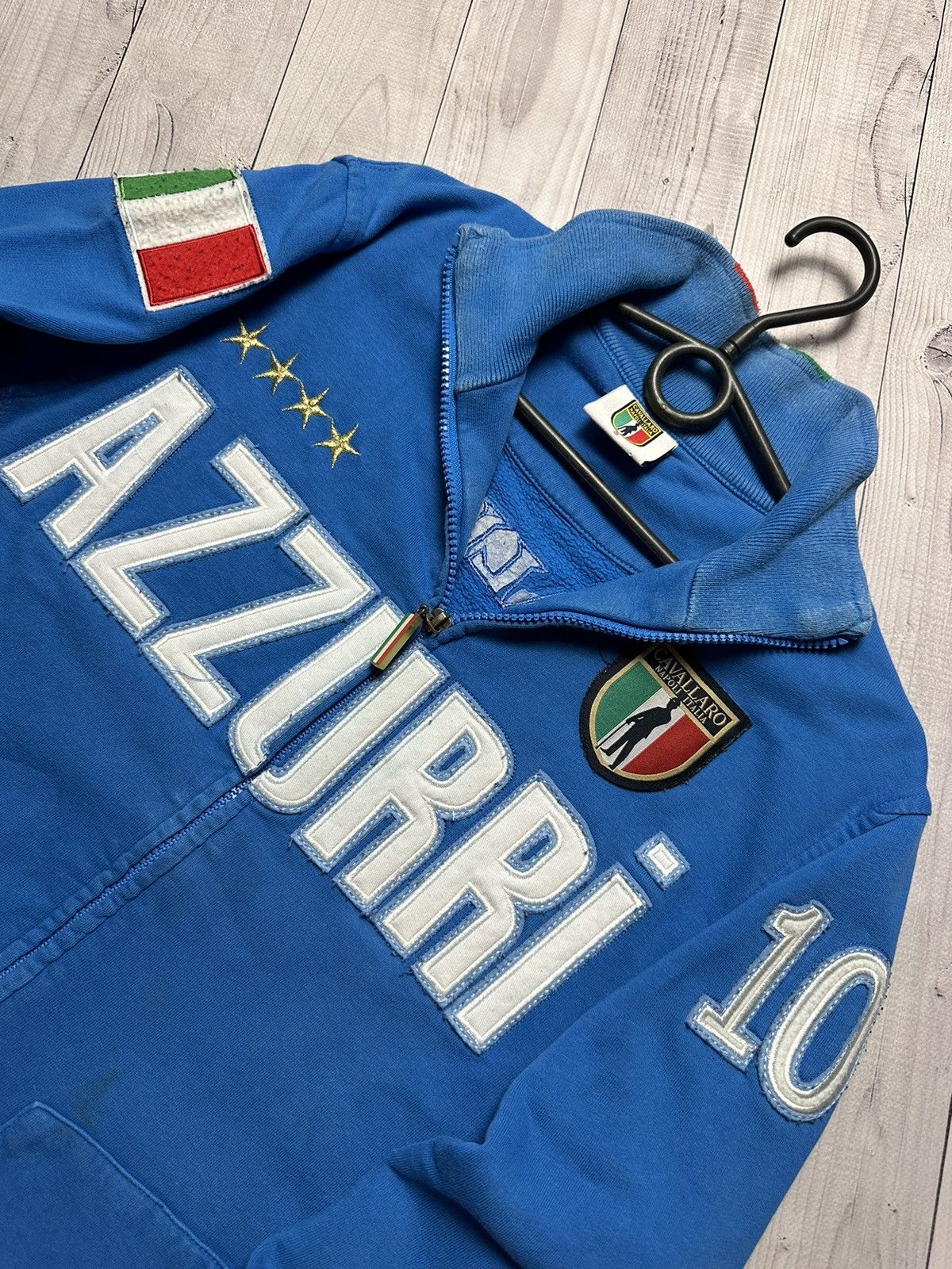 Vintage Vintage Italia soccer track jacket size S big logo Azzurri Size US S / EU 44-46 / 1 - 4 Thumbnail