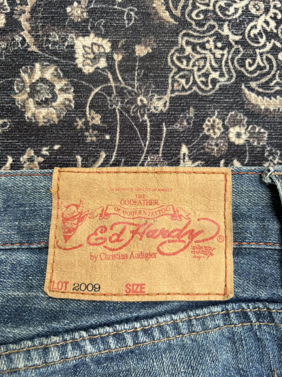 Ed Hardy Ed Hardy By Christian Audigier Embroidery Denim Pants Size US 34 / EU 50 - 9 Thumbnail