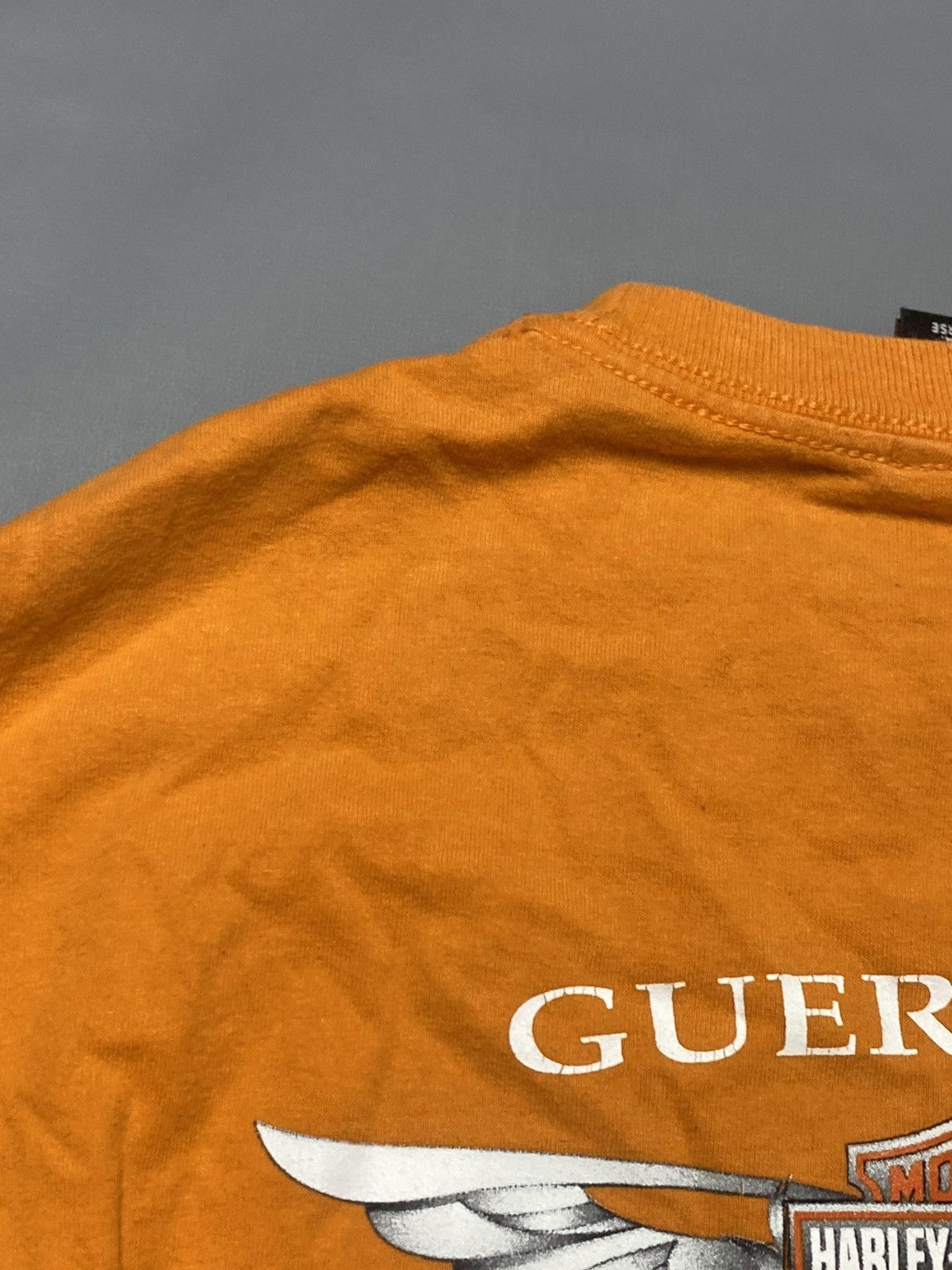 Harley Davidson 2000s Harley Davidson T-Shirt Graphic Print Orange USA Sz M Size US M / EU 48-50 / 2 - 13 Thumbnail