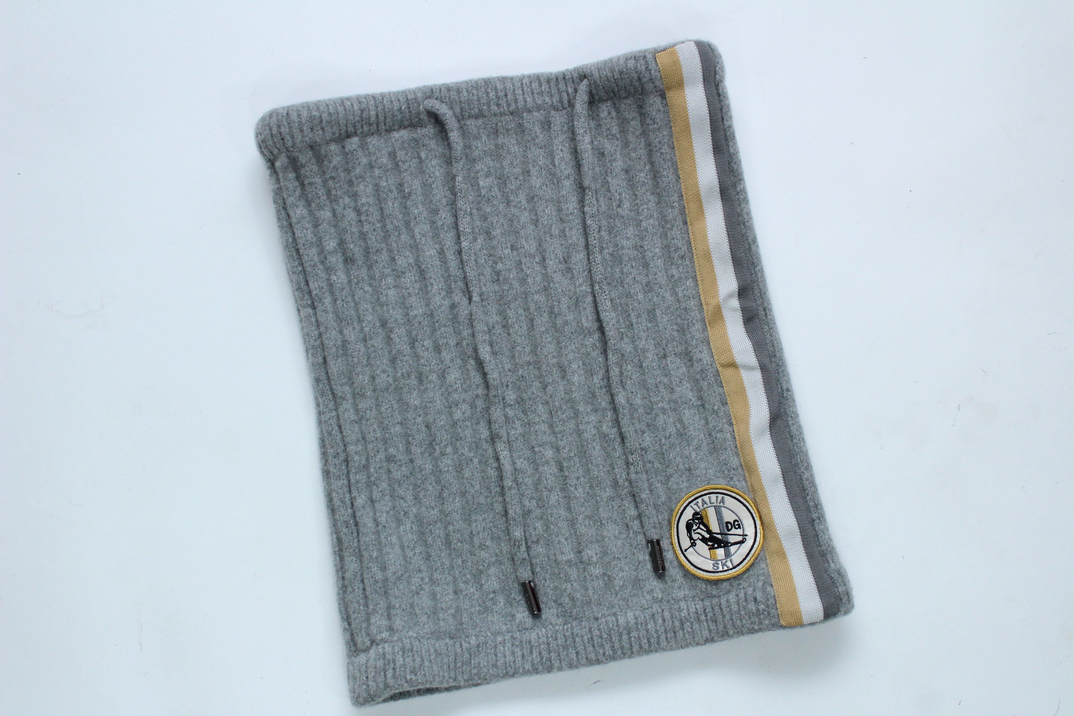 Dolce & Gabbana Dolce & Gabbana Ski Italia Patch Neck Warmer Snood Grey Size ONE SIZE - 2 Thumbnail