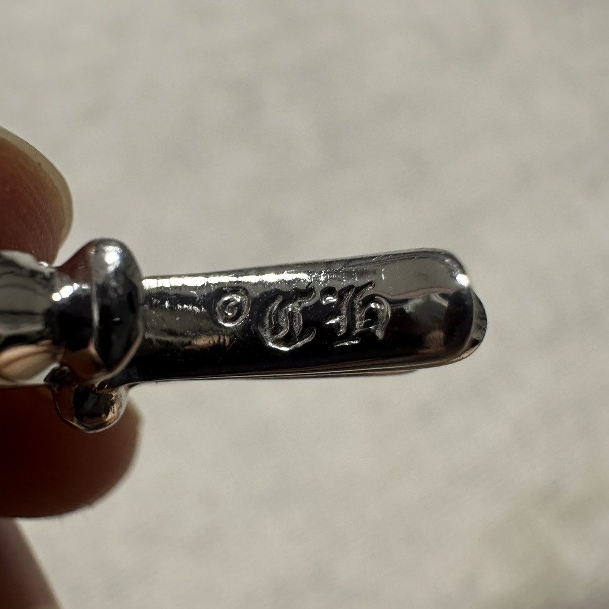 Chrome Hearts Chrome Hearts White Gold Tiny Cross with Diamonds Size ONE SIZE - 6 Thumbnail