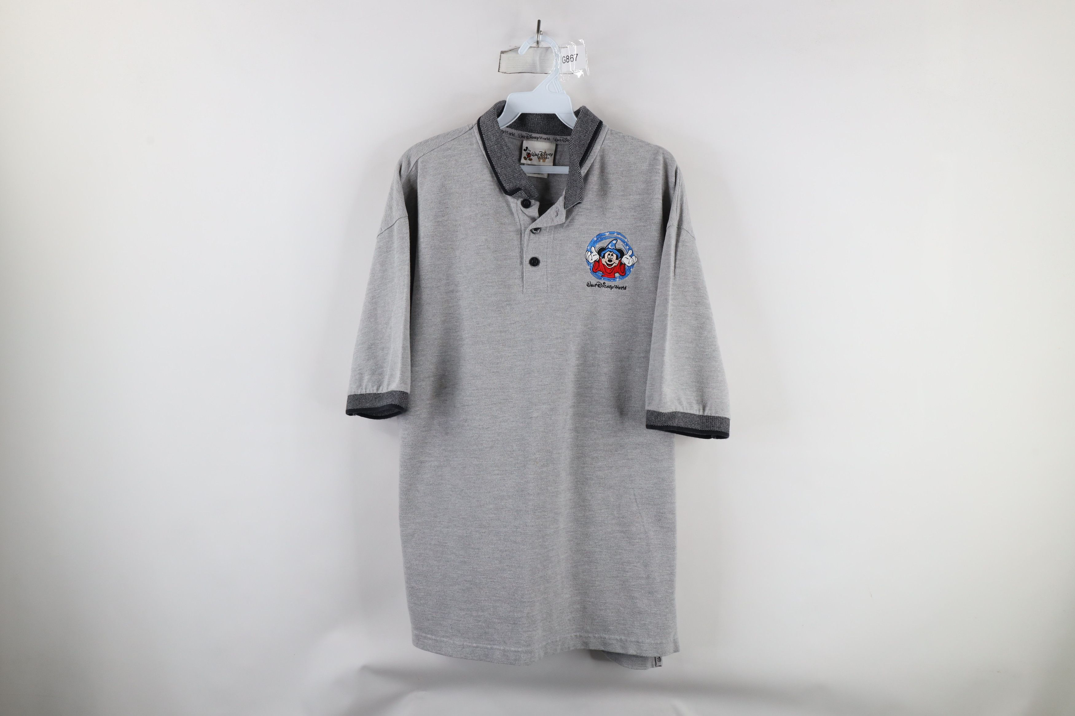 Disney × Vintage Vintage 90s Disney Out Walt Disney World Mickey Mouse Polo Size US L / EU 52-54 / 3 - 1 Thumbnail