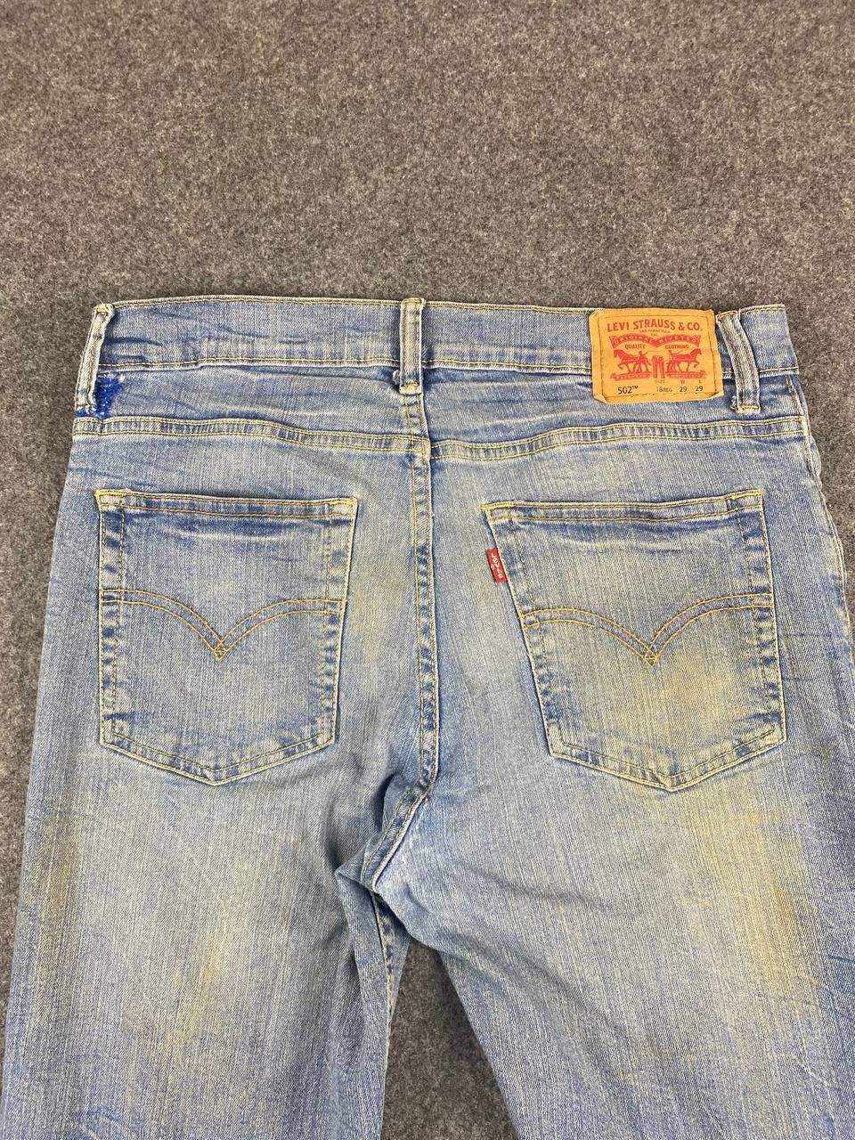 Levi's levis 502 regular taper denim nice design Size US 33 - 3 Thumbnail