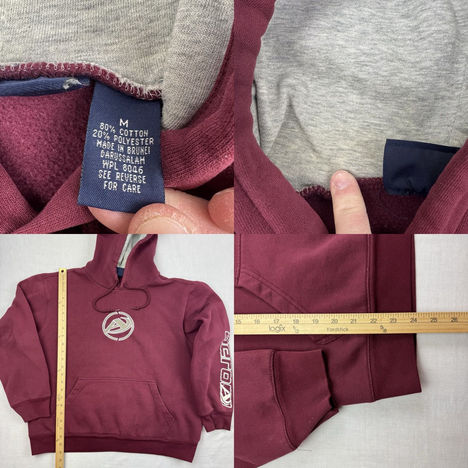 Aeropostale VINTAGE Aeropostale Hoodie Mens Adult M Red Hipster Punk Skater Y2K 2000s Baggy Pullover Size US M / EU 48-50 / 2 - 8 Thumbnail
