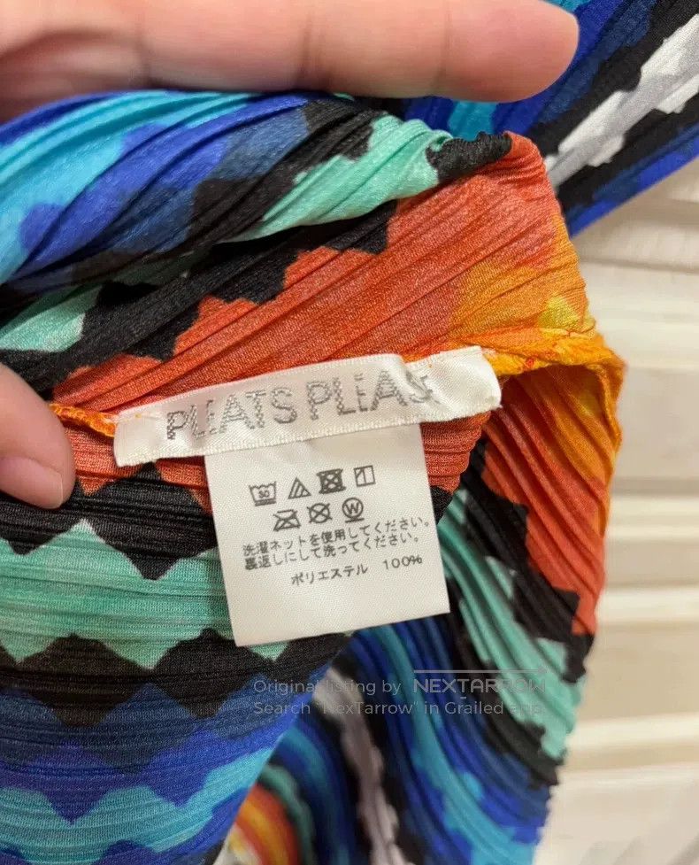 Issey Miyake Issey Miyake Color-Striped Mock Neck Sleeveless Long Top Size L / US 10 / IT 46 - 4 Thumbnail
