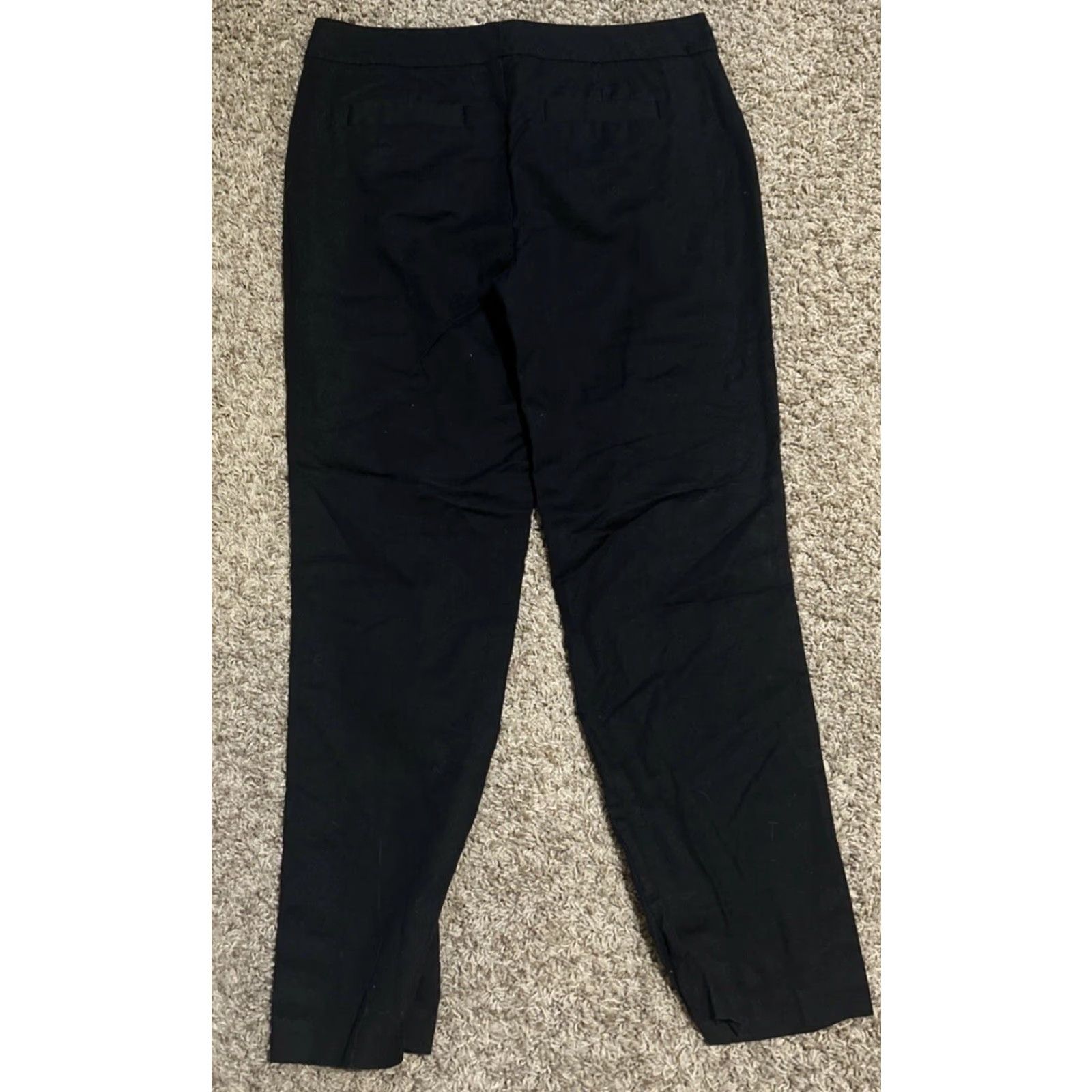 Vintage Christopher & Banks Pants Women's Regular Size 10 Black Straight Leg Dress Pants 33x30 EUC Size 32" / US 10 / IT 46 - 3 Thumbnail
