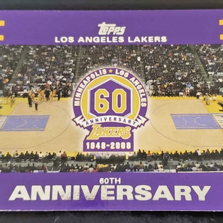 NBA Topps LA Lakers 60th anniversary team card set Kobe Bryant Size ONE SIZE - 4 Thumbnail