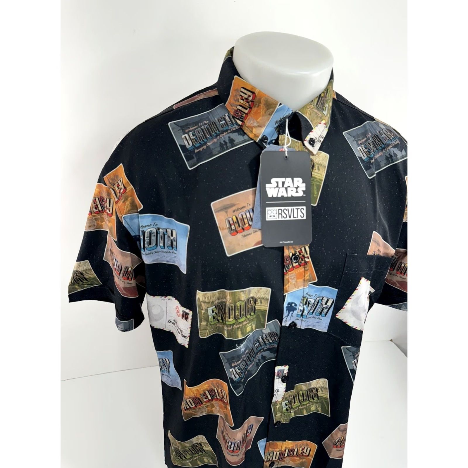 Star Wars RSVLTS / STAR WARS - NEW w TAGS - Postcards All Over Mens L Shirt Size US L / EU 52-54 / 3 - 2 Thumbnail