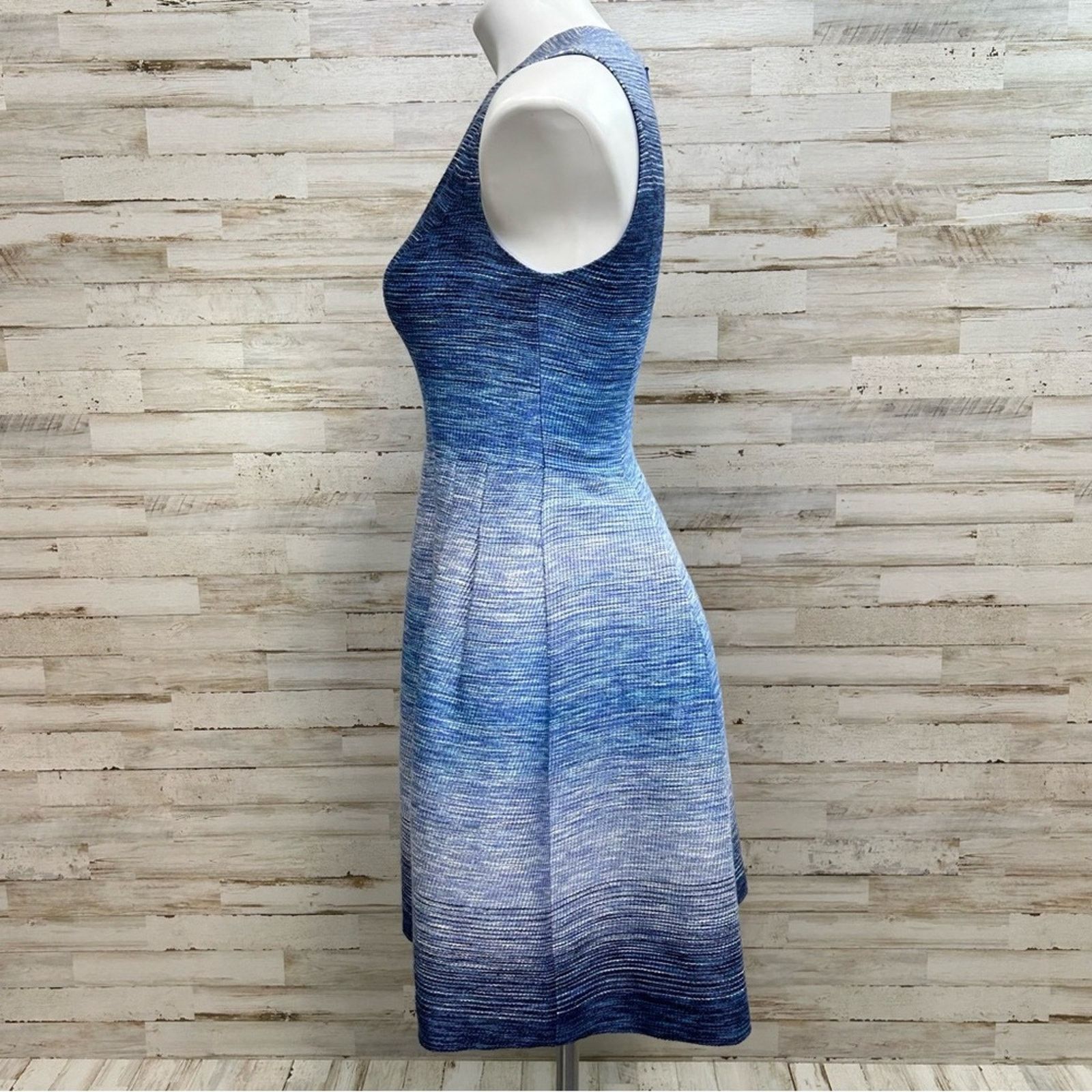 REVOLVE Shoshanna Revolve Helena Ombre Tweed Dress Sz 0 Blue Pockets Size XS / US 0-2 / IT 36-38 - 5 Thumbnail