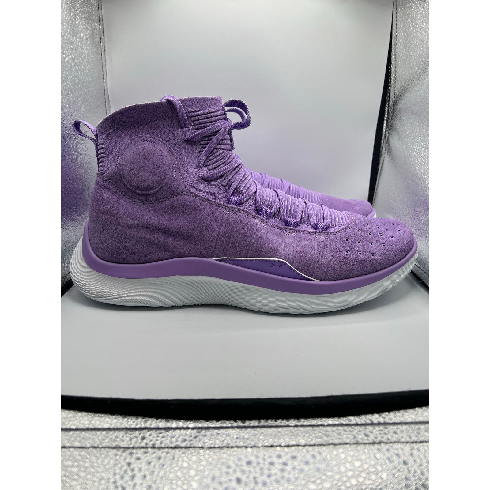 Under Armour Under Armour Curry 4 Flotro Vivid Lilac Basketball Shoes Size US 15 / EU 48 - 3 Thumbnail