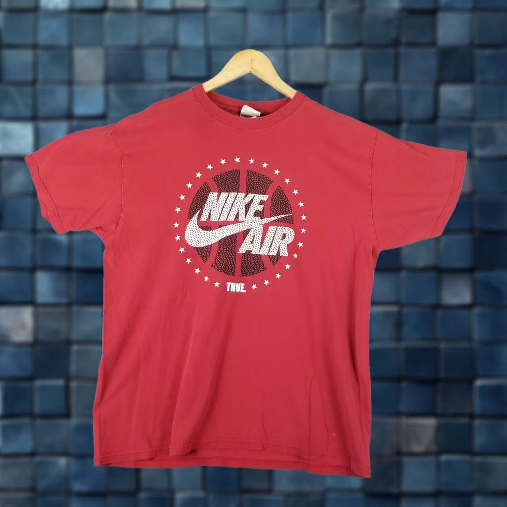 Nike VINTAGE Nike Air T Shirt Men XL Red Silver Tag True Grunge Y2K Nike Shirt Men's XL Red Grunge 90s Size US XL / EU 56 / 4 - 1 Thumbnail