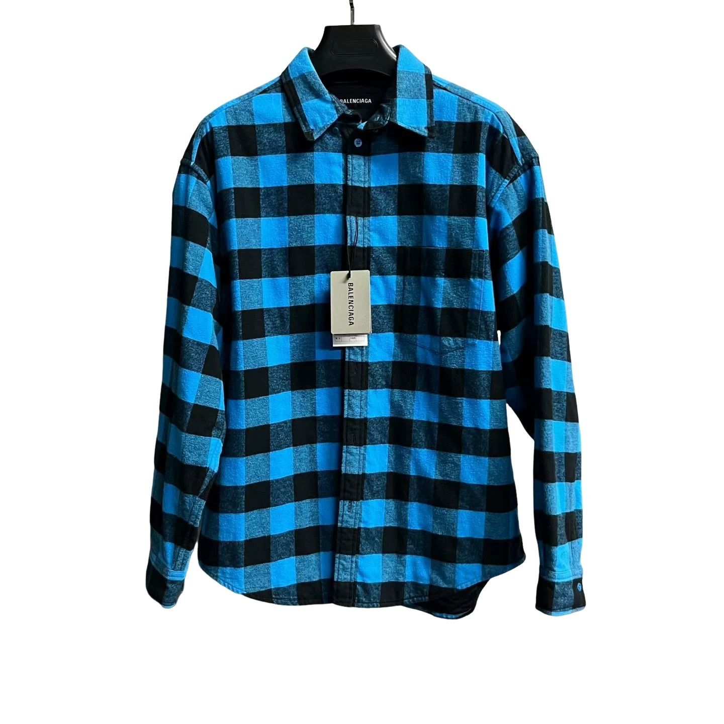 トップス BALENCIAGA Check Flannel Bleached Shirt Balenciaga Balenciaga Bleached Check Flannel Shirt | Grailed