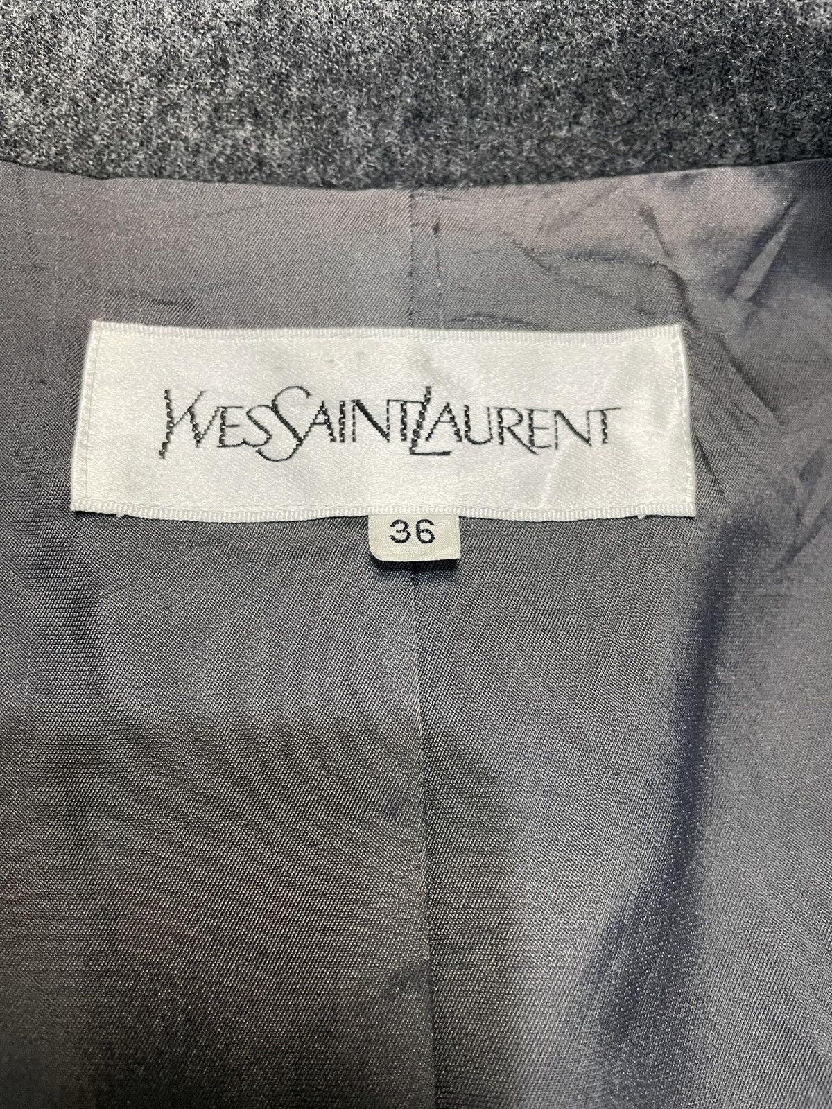 Yves Saint Laurent Vintage YSL Yves Saint Lauren Double Breast Blazer Size 36R - 7 Thumbnail